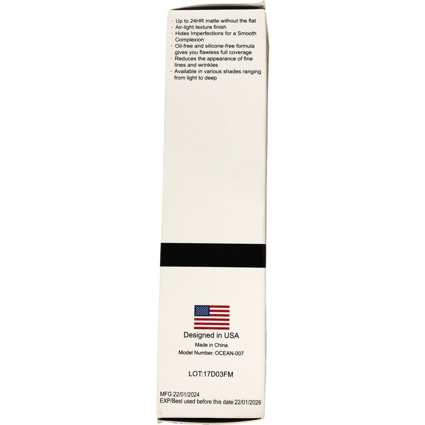 PHOERA Foundation 2PCS #105 Sand Soft Matte Long Wear Liquid Foundation Set