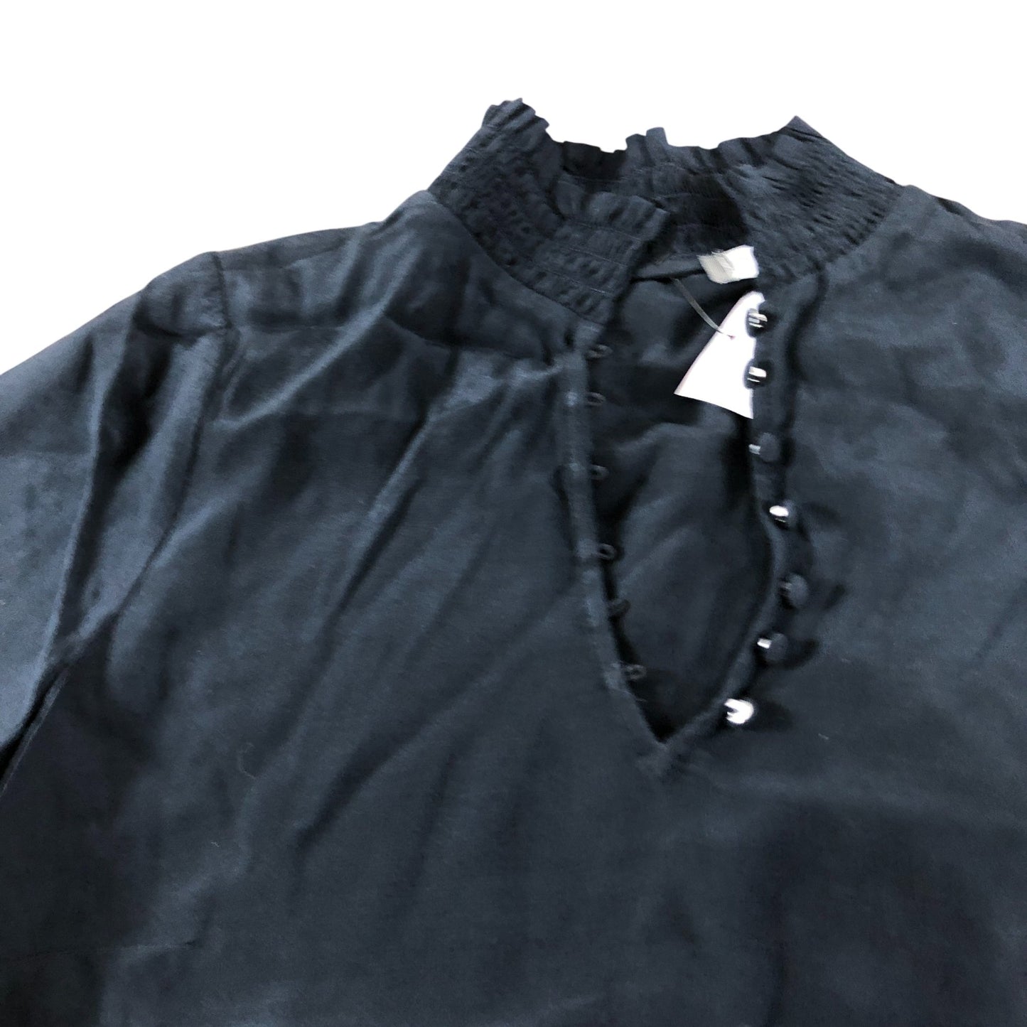 Branded Navy Beaded Top - Size 6