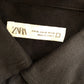 ZARA Men's Black Shirt Size XL Cotton Long Sleeve Casual Top