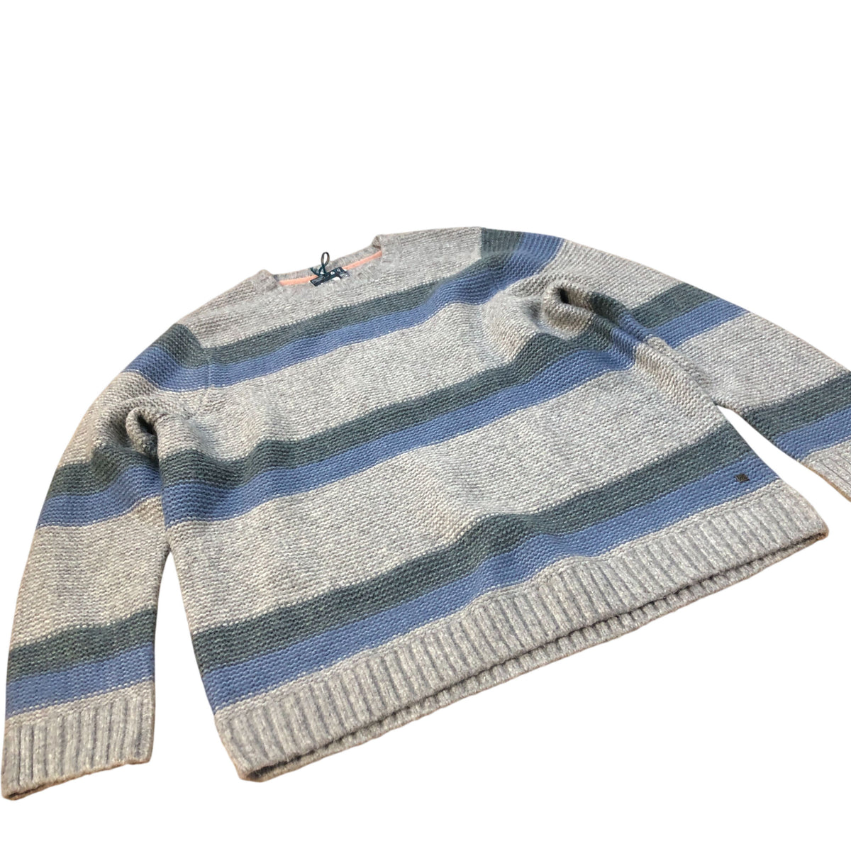 Striped Knit Sweater Unisex Warm Lightweight Multi Colour XXL