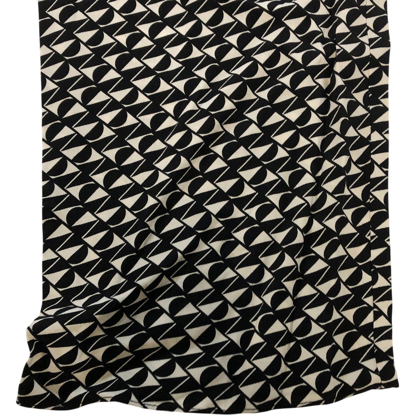 River Island Black And White Geometric Trousers UK8 Women's Lightweight Viscose