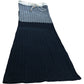 River Island Women's Black And Grey Ribbed Maxi Skirt UK8 Casual Style
