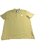 Branded Polo Shirt Men's Yellow Cotton Short Sleeve Casual Wear Large
