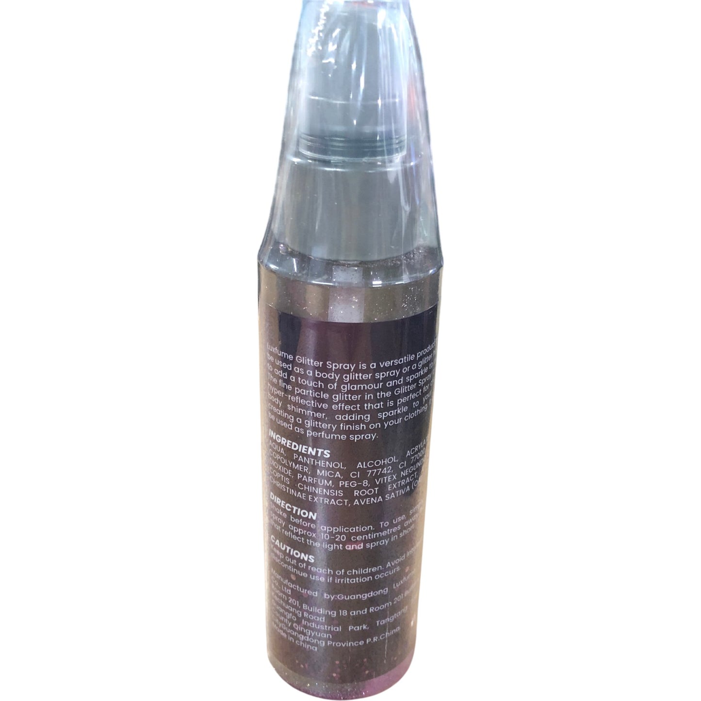 Luxfume Shining Star Purple Glitter Spray 100ml Hair Body Cosmetic Party Duo