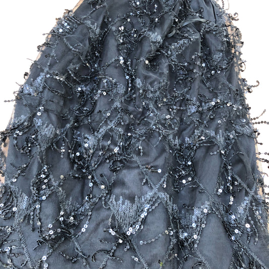 Black Sequin Evening Dress UK18 Women's Glamorous Party Wear