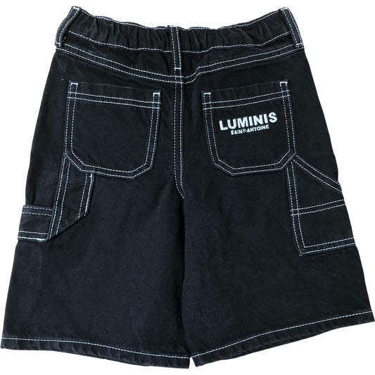 River Island Boys Denim Shorts 5-6 Years Black Cargo Style