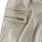 River Island Girls Cargo Trousers Cream Faux Leather 5 Years