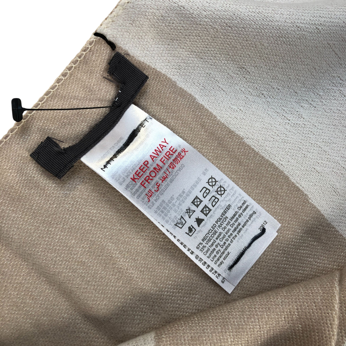 Grey Star Print Mid Weight Scarf