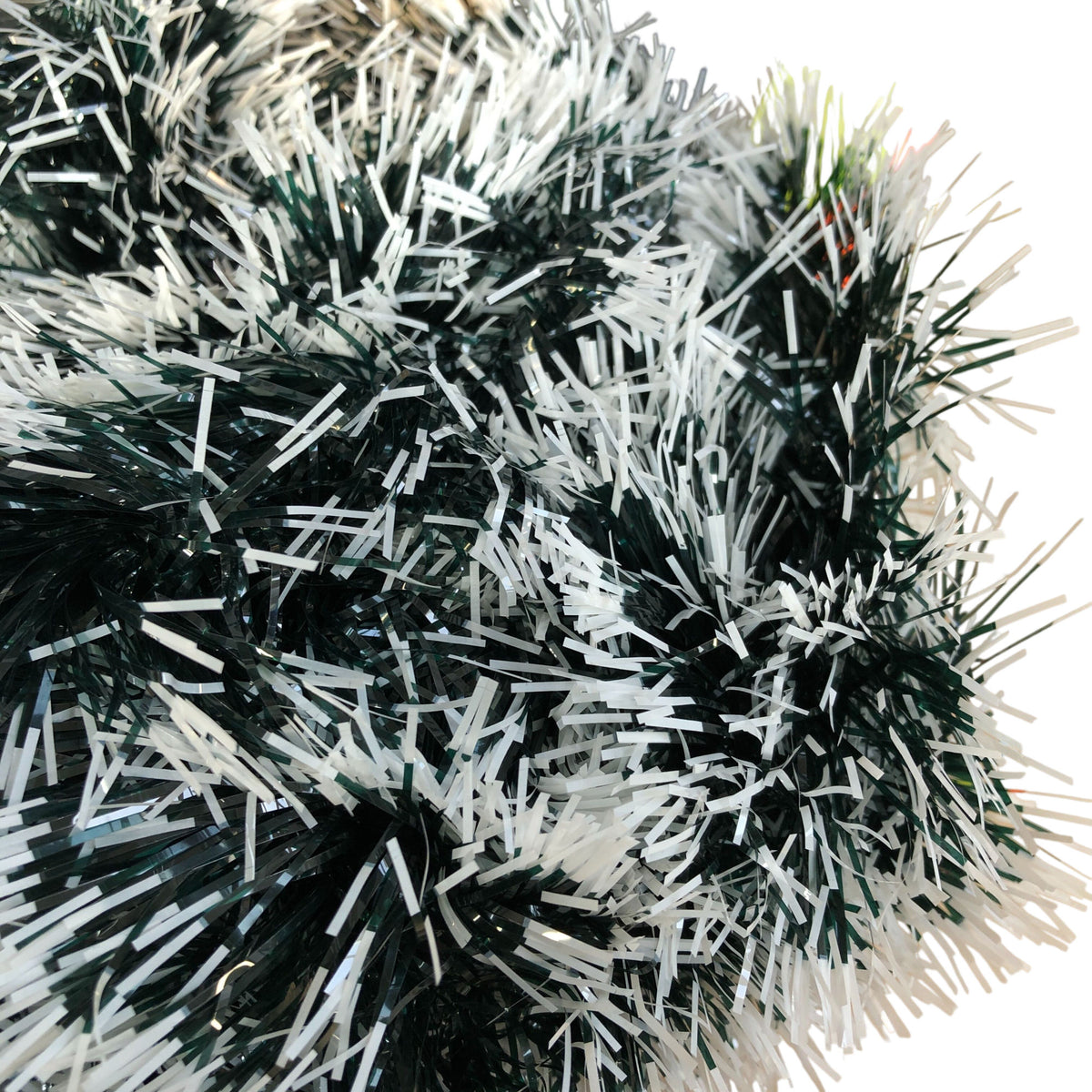 Christmas Tinsel Dark & Green White Party Decoration 10m