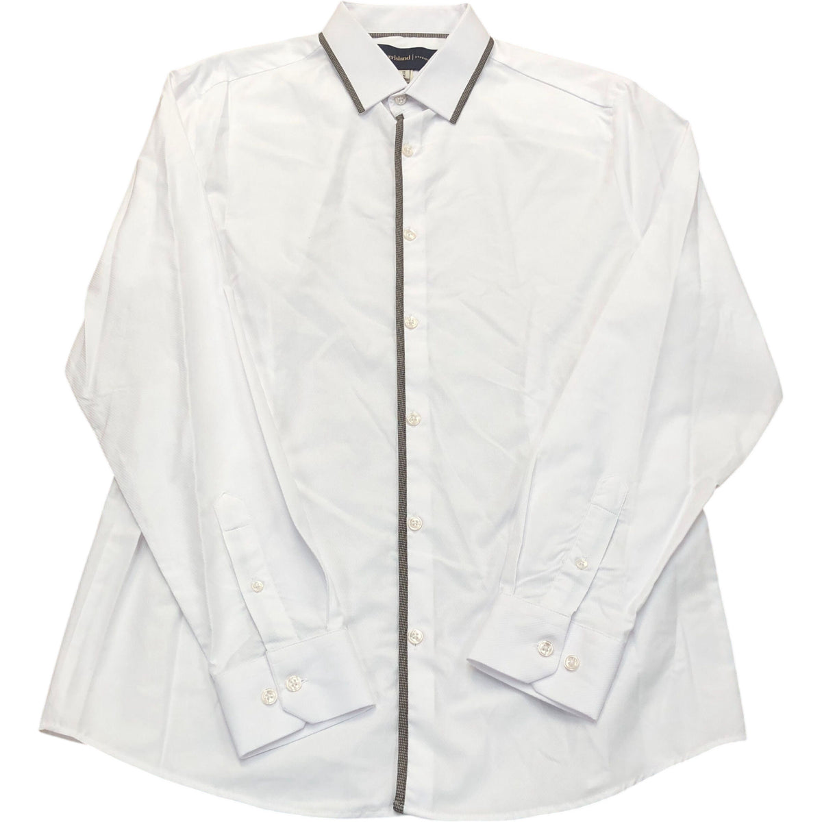 River Island Formal Shirt White With Contrast Trim