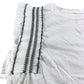 River Island Women's UK18 White Blouse Top With Frill Sleeves And Embroidery