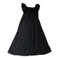 Black Poet Collar Midi Dress Size 10