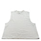 River Island Sleeveless Top UK L Women's Regular Fit Light Grey Cotton Vest