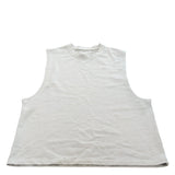 River Island Sleeveless Top UK L Women's Regular Fit Light Grey Cotton Vest