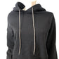 Allsaints Pippa Sparkle Hoody Large Women's Black Cropped Hoodie With Sparkly C