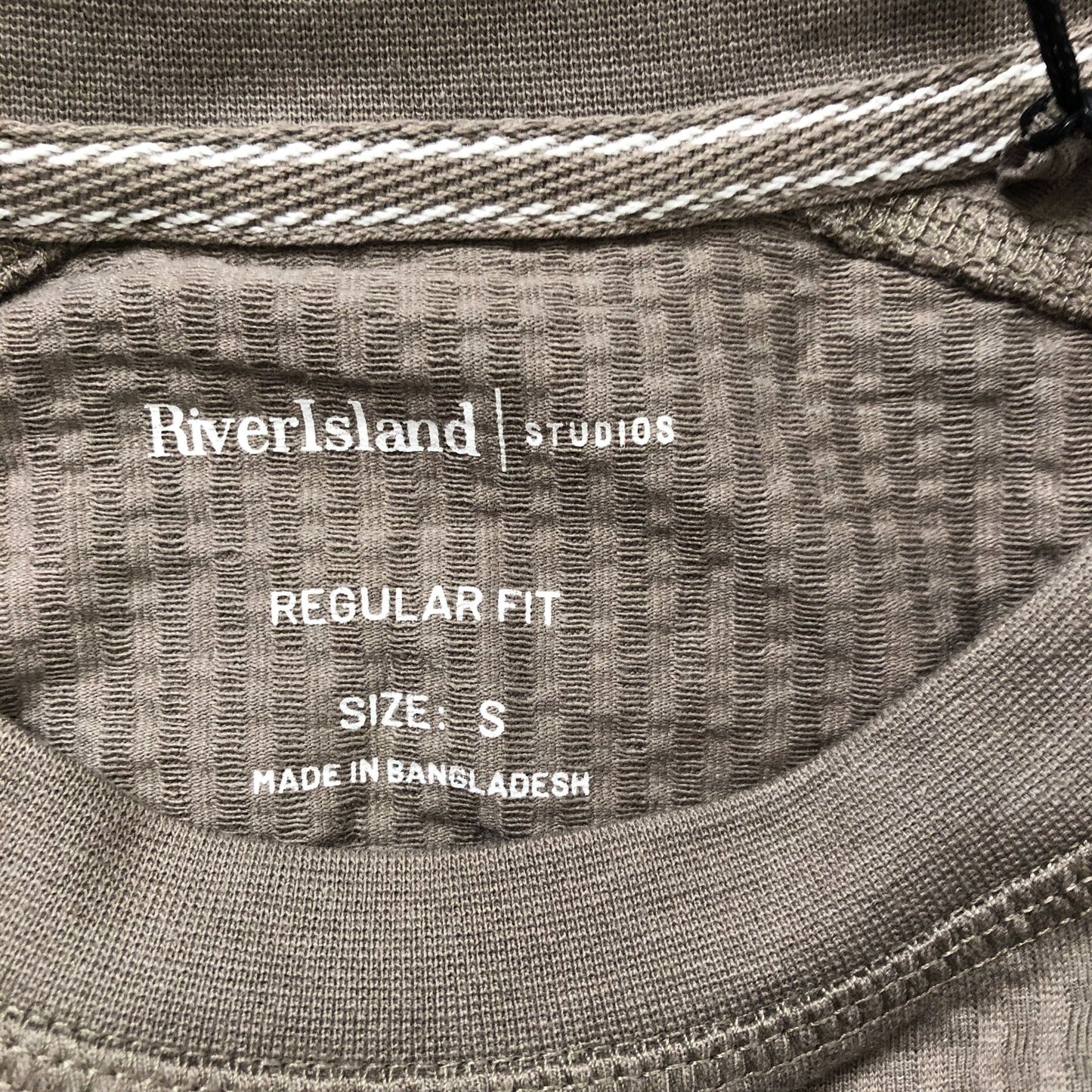 River Island Studios T-Shirt Size S Men's Regular Fit Short Sleeve Grey