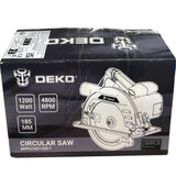 DEKO Circular Saw DKPCCSD120C1 1200W 185MM 4800RPM Cutting Tool Power Saw