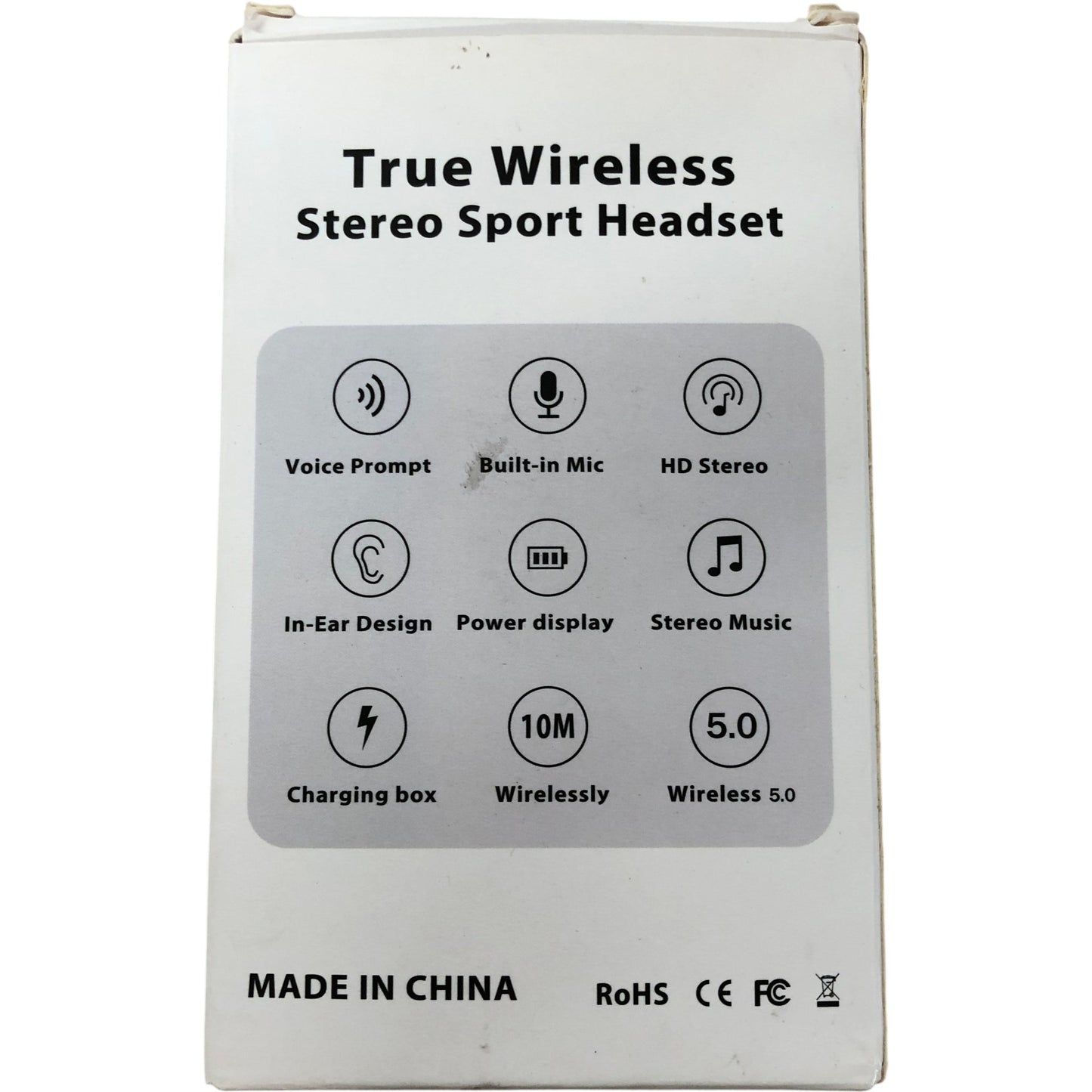 True Wireless Headset Bluetooth 5.0 Mini Design HD Stereo Sport Earbuds