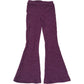 Kids Purple Flared Glitter Trousers 7 Years