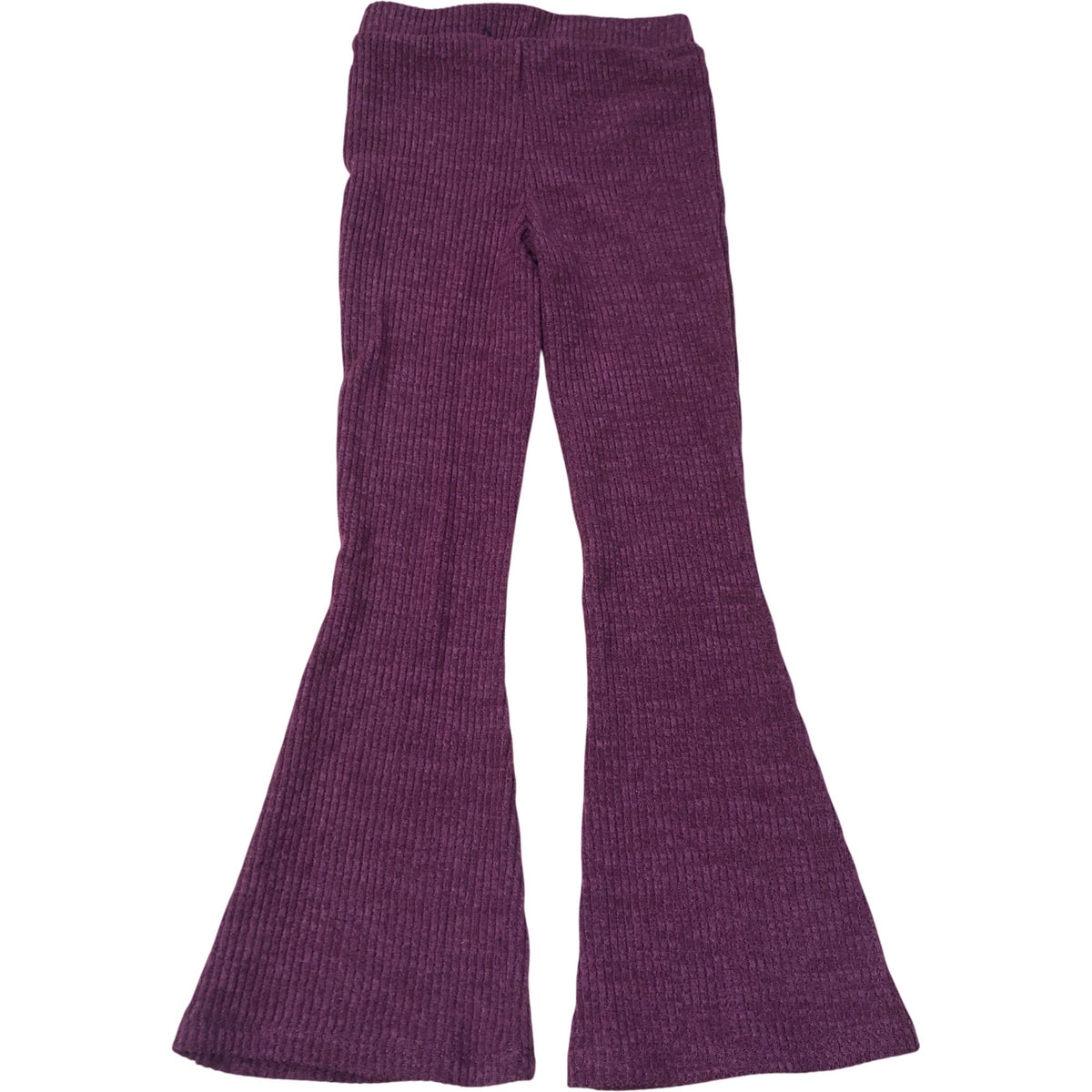 Kids Purple Flared Glitter Trousers 7 Years