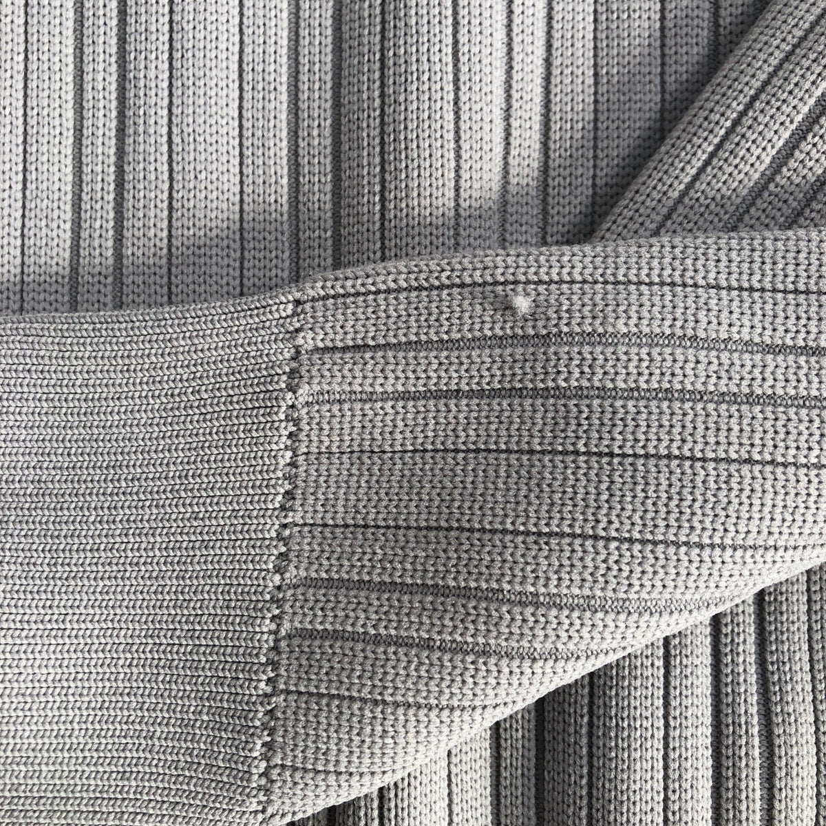 River Island Grey Ribbed Knit Sweater Pullover