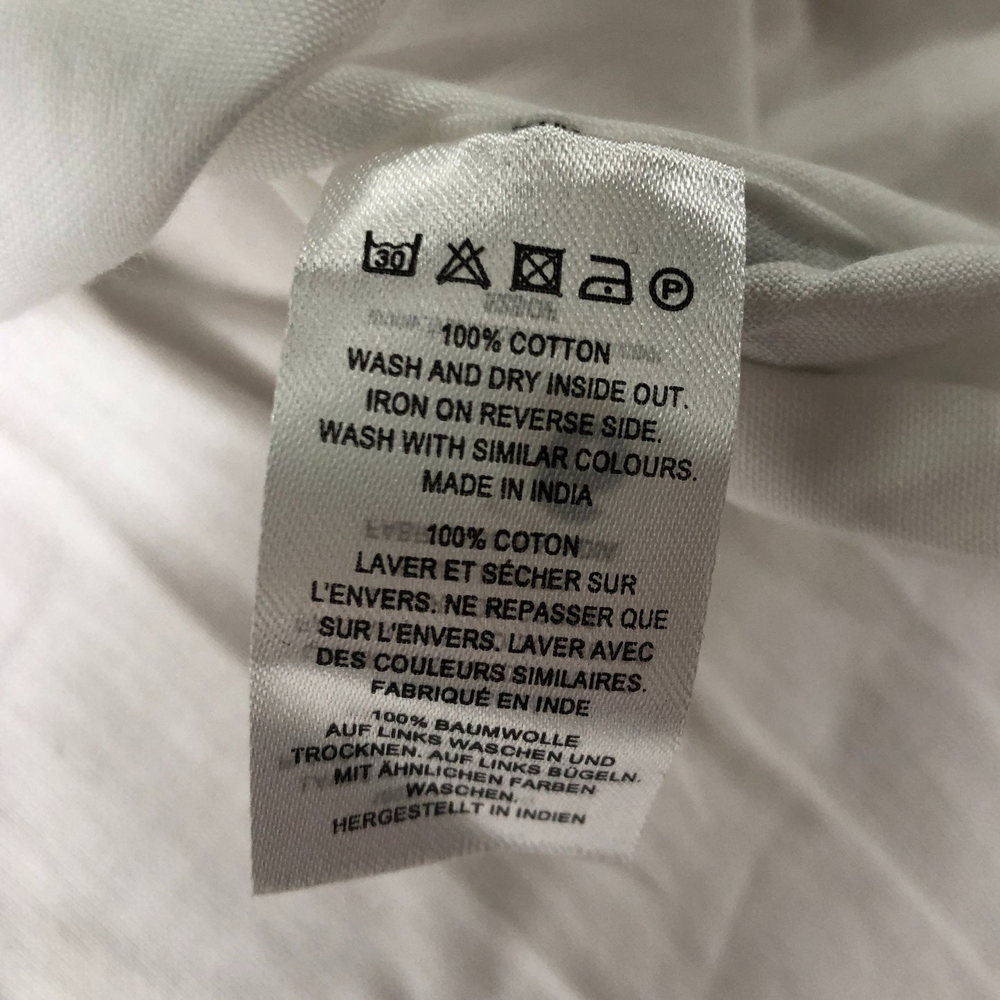 French Connection XL Men's White Short Sleeve Button Up Shirt Cotton Casual