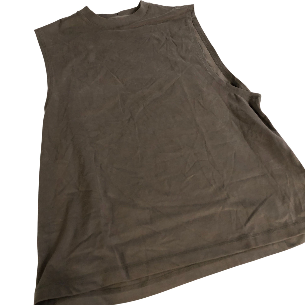 River Island Sleeveless Top 100 Cotton Men Casual Wear Medium Green