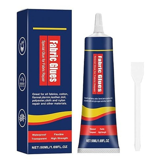Jakehoe Fabric Glues 50ml High Strength Waterproof Flexible Adhesive 2 Packs