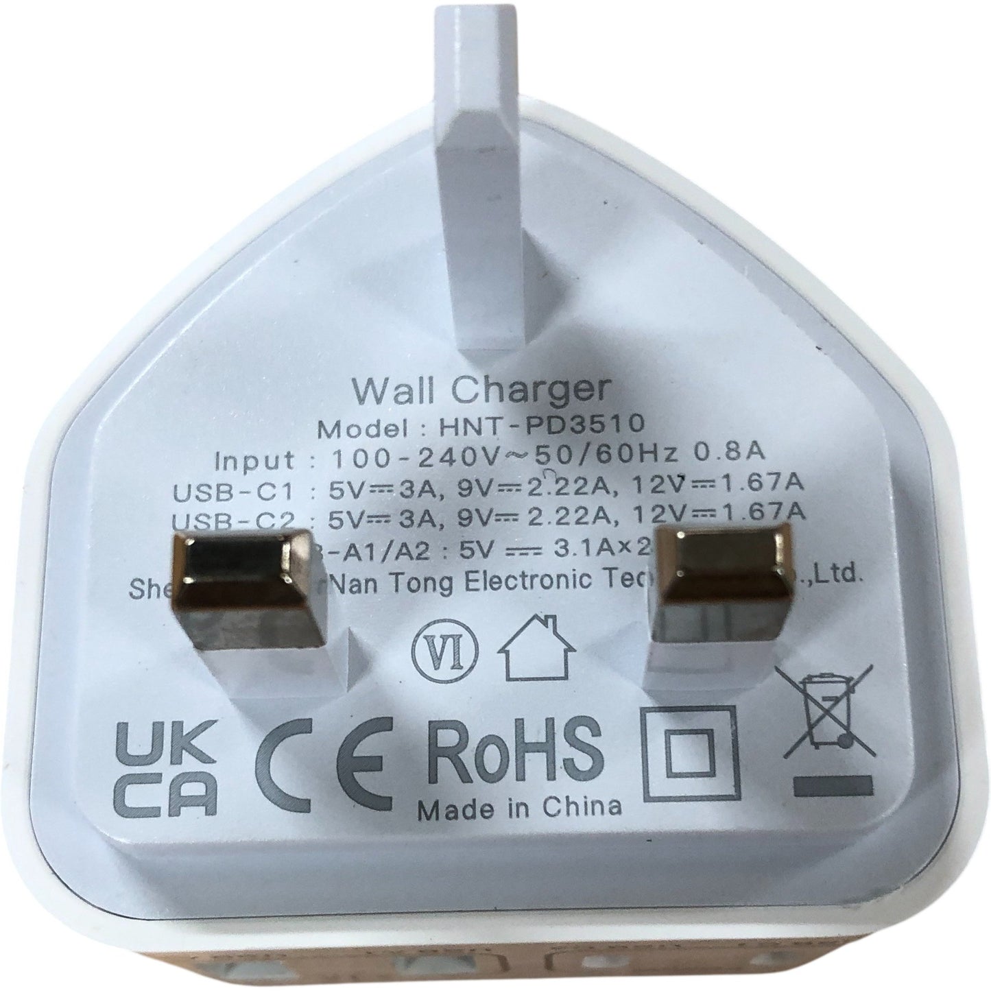 40W Fast Charging USB Type C Wall Charger Adapter UK Plug Power Supply