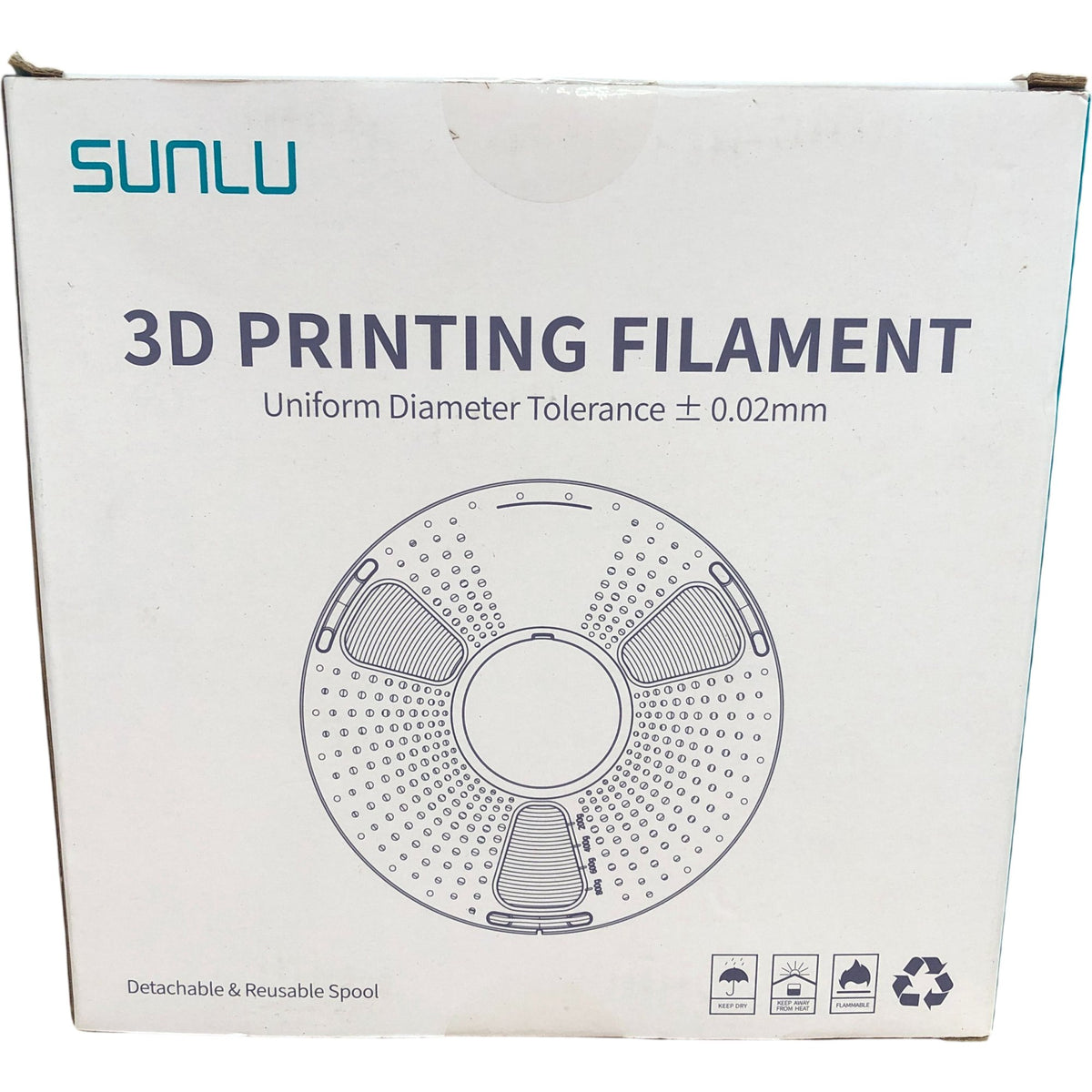 SUNLU PETG 3D Printing Filament 1.75mm 1KG Beige Uniform Diameter Tolerance