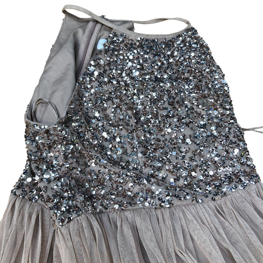 Evening Dress Women's Floor Length Sequin Embellished Nude Special