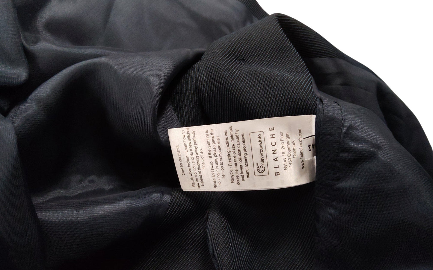 Blanche Tailored Suit Jacket UK42/14 Woman Classic Fit Midnight Blue Blazer