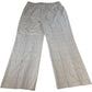 Grey Check Wide Leg Trousers Women's Smart Casual Wear Stretch Fabric UK18