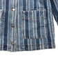 Blue Striped Denim Chore Jacket