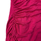 Baukjen Red Wrap Midi Dress UK12 Women's Viscose Elástane 3/4 Sleeve New