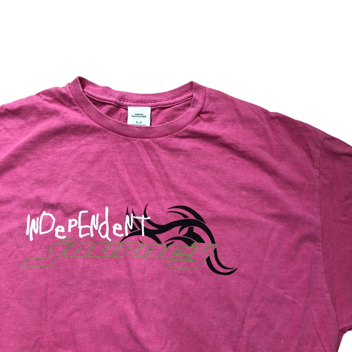 Vintage Look Pink Independent Journey Graphic Tee T Shirt M