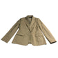 Lauren Ralph Lauren Blazer UK10 Women's Beige Tailored Button Up Jacket