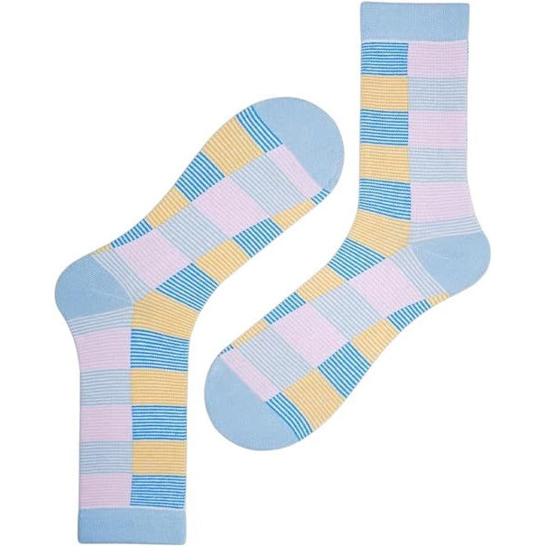 The Socks Company Women's 5 Pack Colourful Crew Socks Size UK 3.5-7