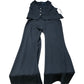 River Island Black Jumpsuit Women's Flared Trousers With Blazer Top Size XL