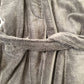The White Company Organic Cotton Hooded Robe Charcoal Grey Soft XL