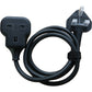 Lipwel 1M 13A Non Rewirable Socket Extension Cord UKS168A18 Power Cable