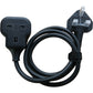 Lipwel 1M 13A Non Rewirable Socket Extension Cord UKS168A18 Power Cable