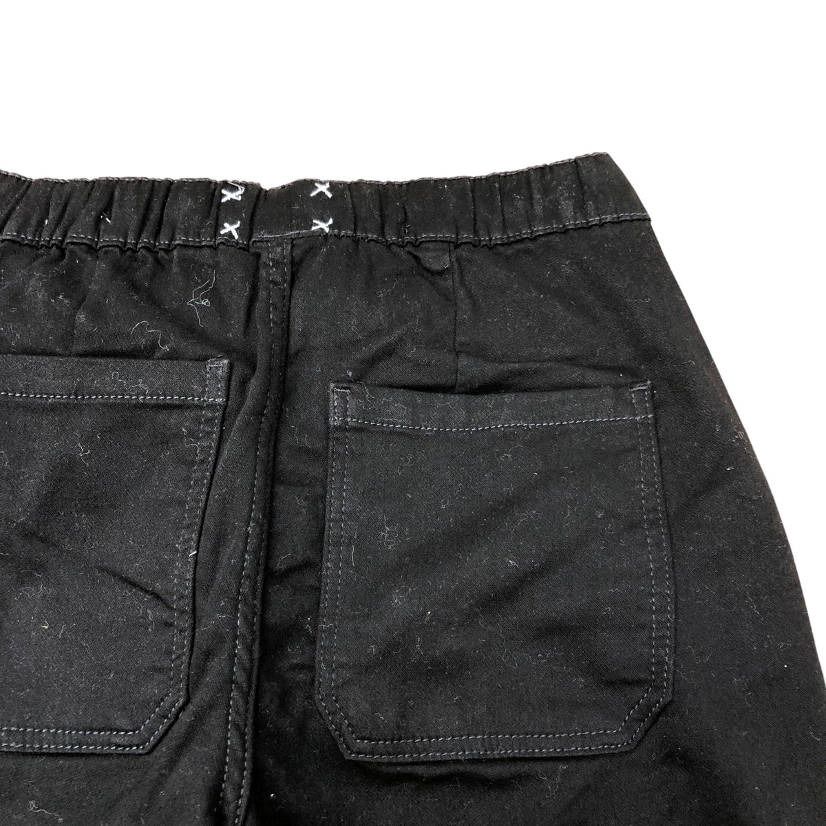 River Island Studios Black Wide Leg Elastic Waist Trousers Size XS