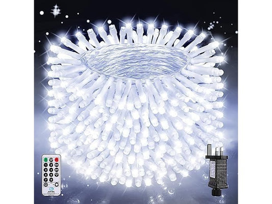 Nextronix LED String Lights Warm White Cool White Multicolor Waterproof IP44 20M