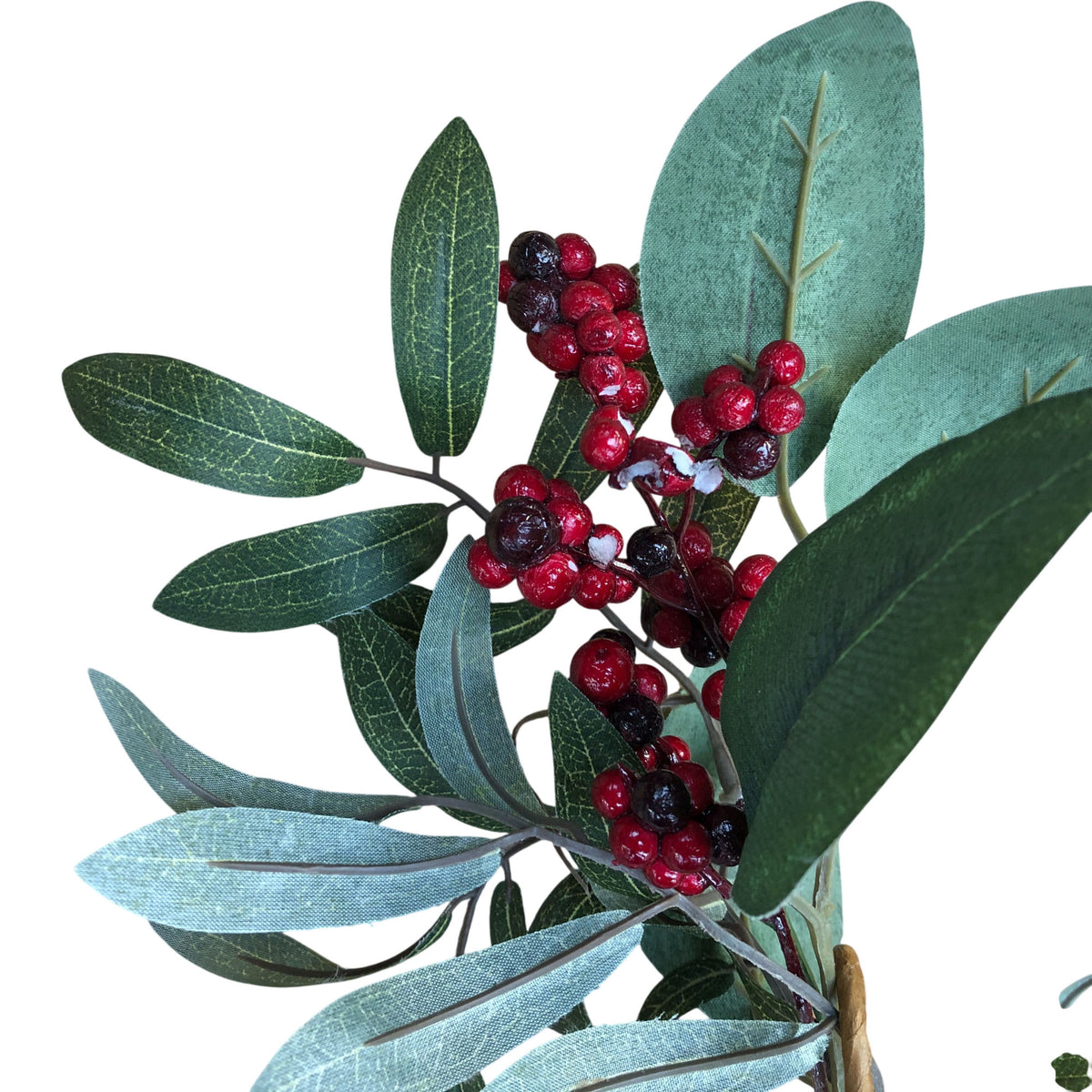 Festive Greenery & Fruit Berry Garland Decoration 8 Foot