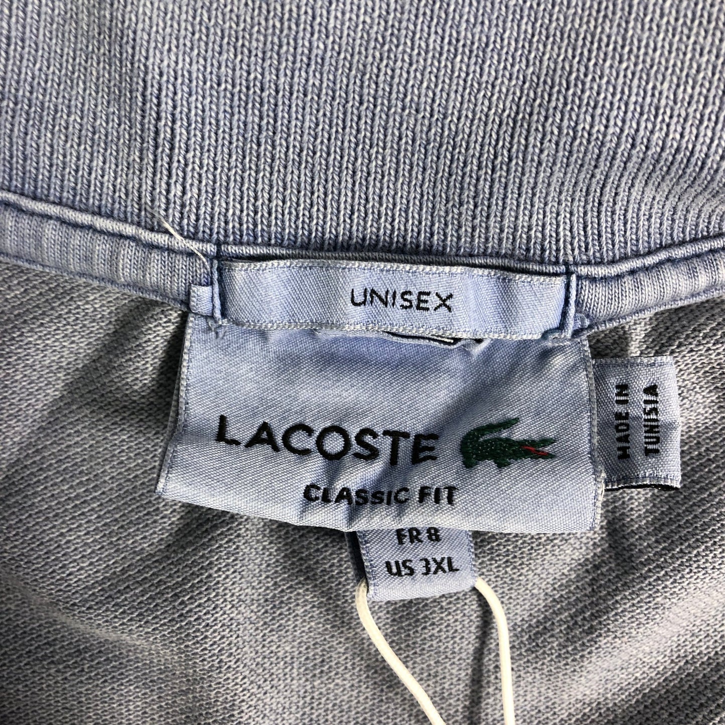 Lacoste Classic Fit Polo Shirt 3XL Unisex Blue Cotton Short Sleeve New