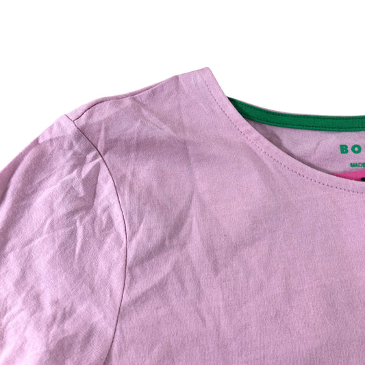 Pink Contrasting Striped Long Sleeved T-Shirt - Size 12