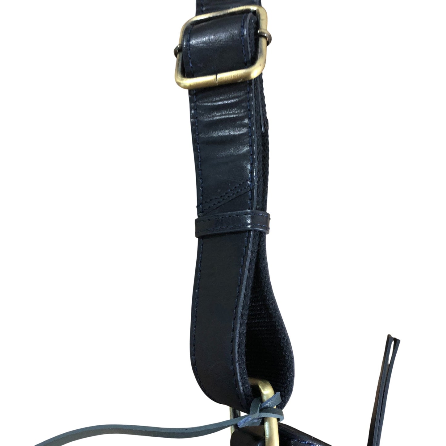 Conka Leather Shoulder Bag Women Navy Blue Multi Pocket Stylish Handbag