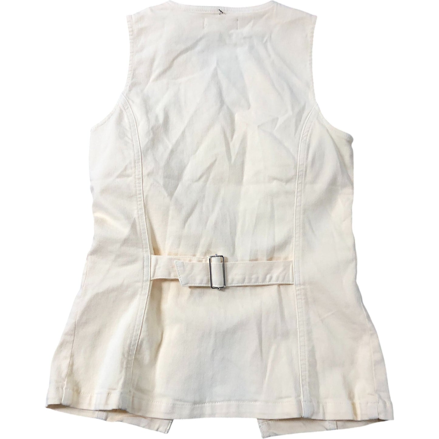 Sleeveless Vest Top Size 8 Women's Light Yellow Casual Style
