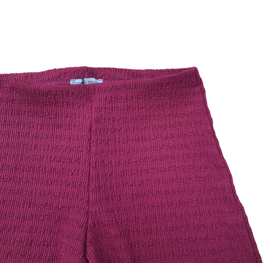 River Island High Waisted Casual Dark Red Trousers